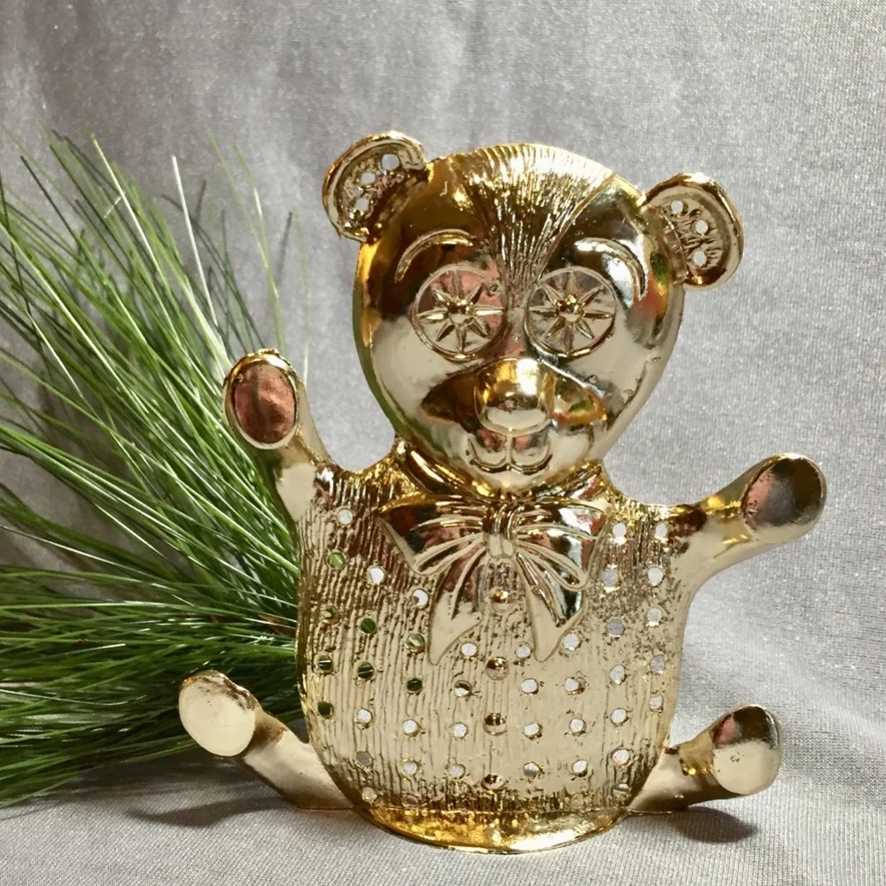 Vintage Torino Teddy Bear Jewelry Holder